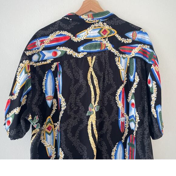 Vtg 90's DIAMOND HEAD SPORTSWEAR Surfboard Rayon Mens Shirt Sz XL Hawaii Aloha - Picture 5 of 9